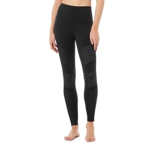 Alo Yoga Moto Legging, High Waisted, Long
